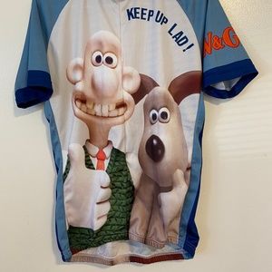 wallace and gromit cycling jersey
